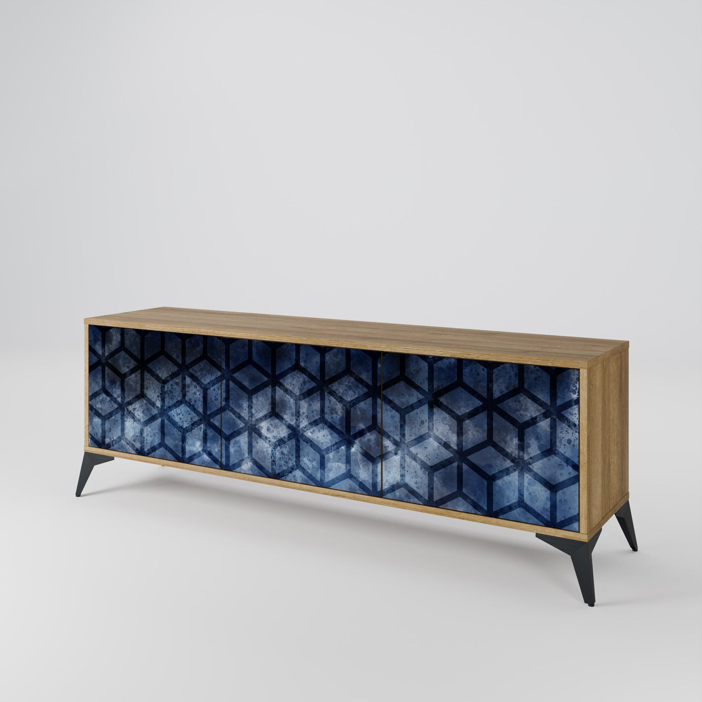 CUBIC MIST 3-Door TV Cabinet
