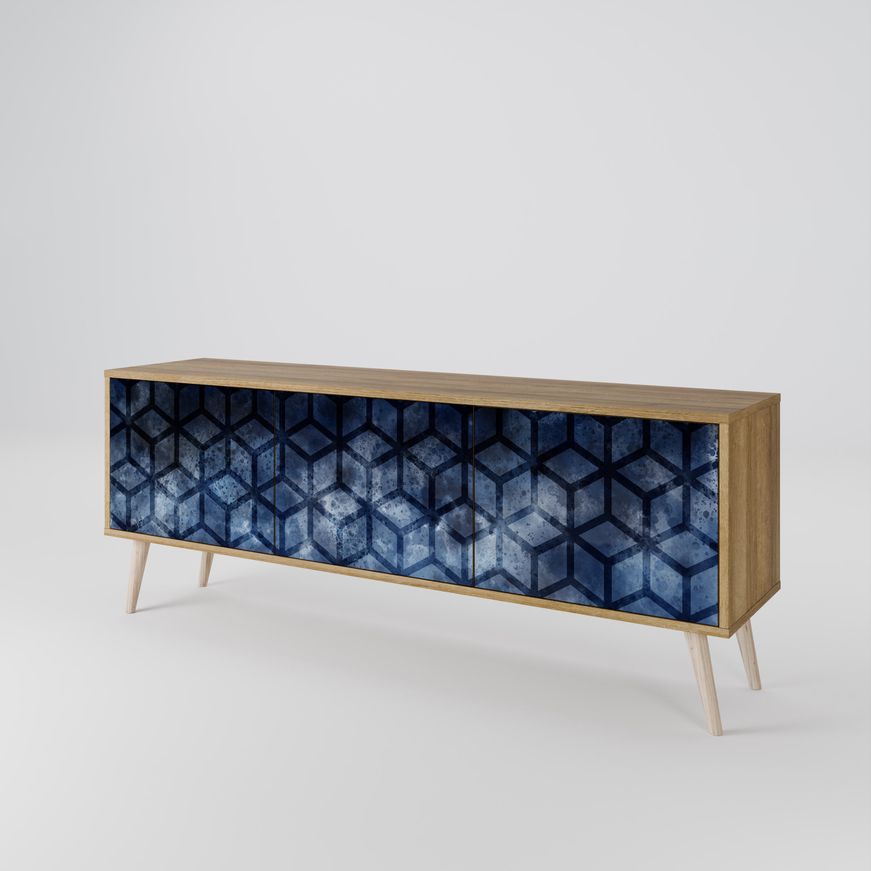 CUBIC MIST 3-Door TV Cabinet