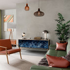 CUBIC MIST Móvel de TV com 3 Portas em Efeito Carvalho