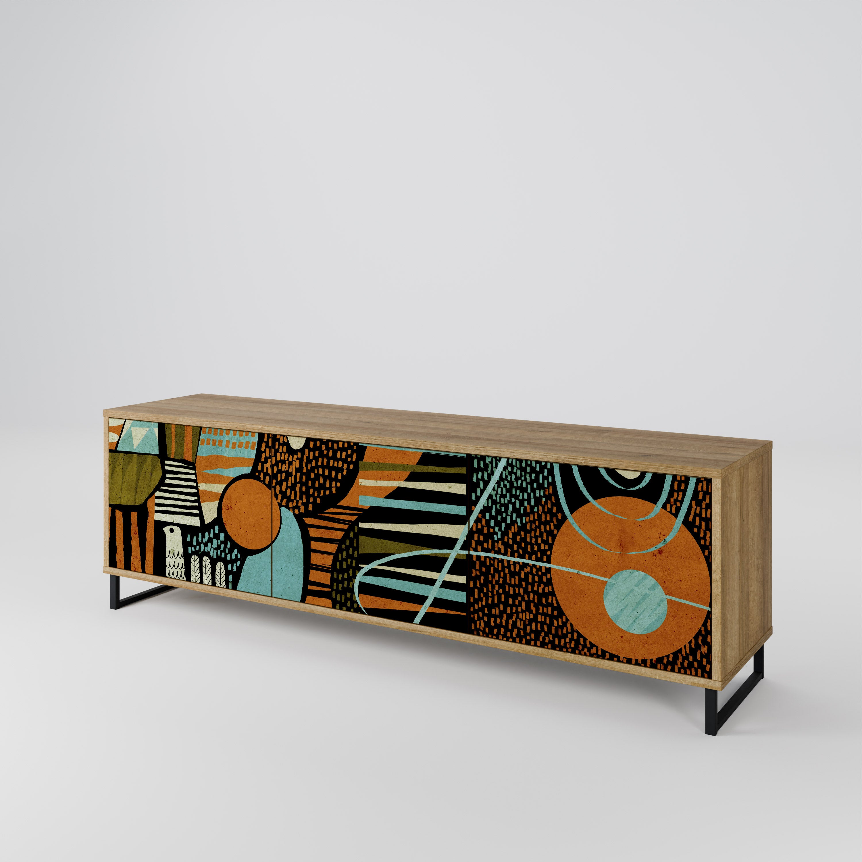 GEODE GLIMMER 3-Door TV Cabinet