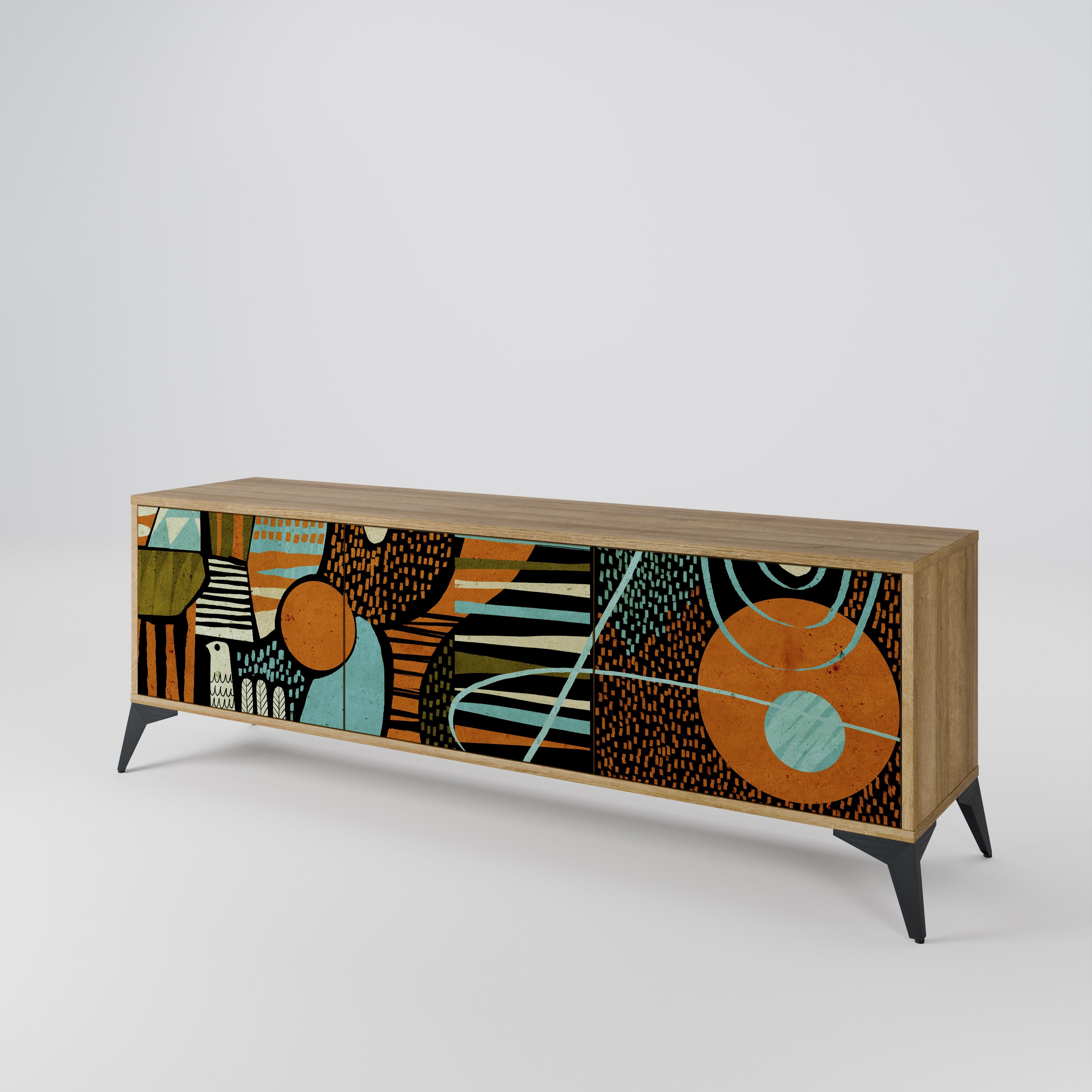GEODE GLIMMER 3-Door TV Cabinet