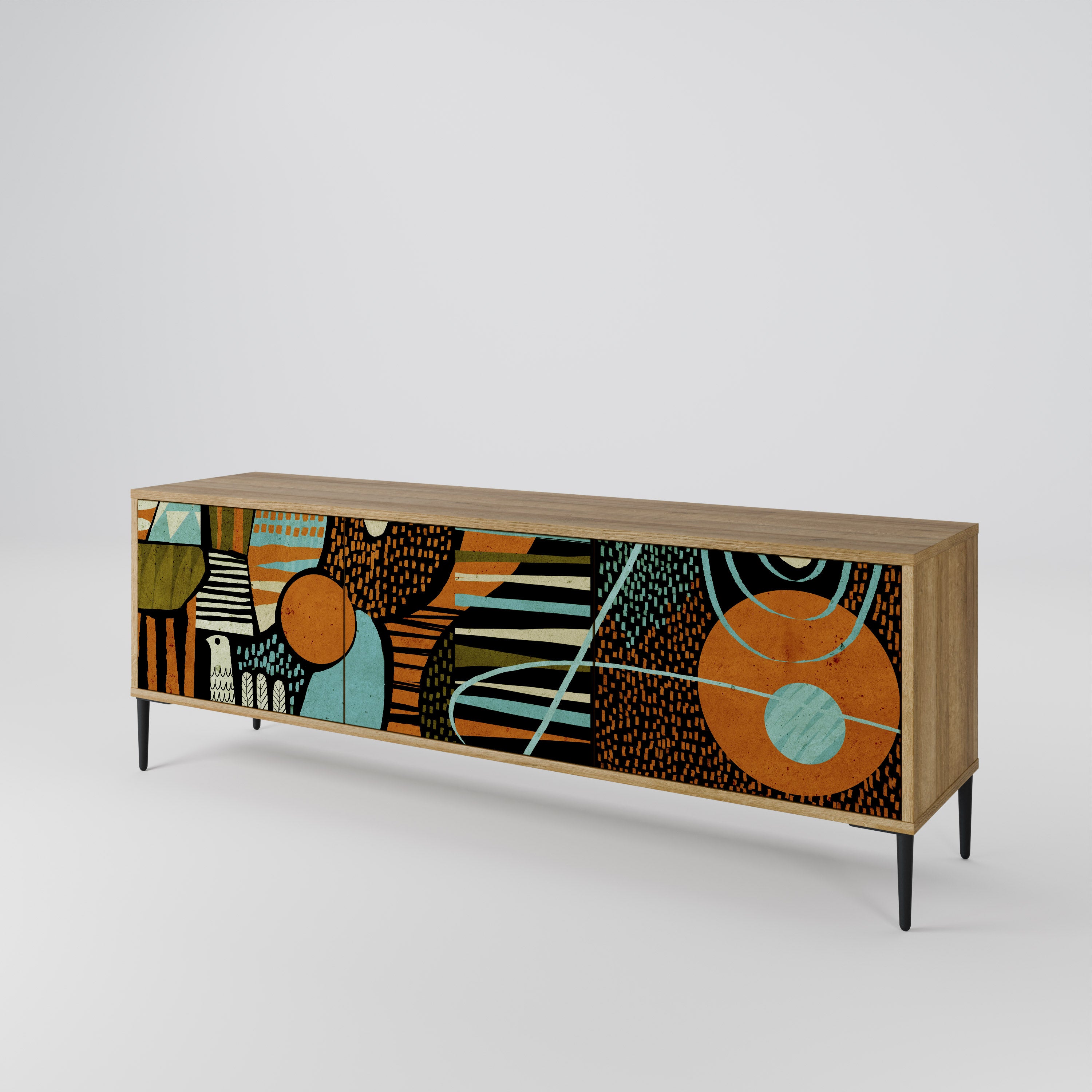 GEODE GLIMMER 3-Door TV Cabinet