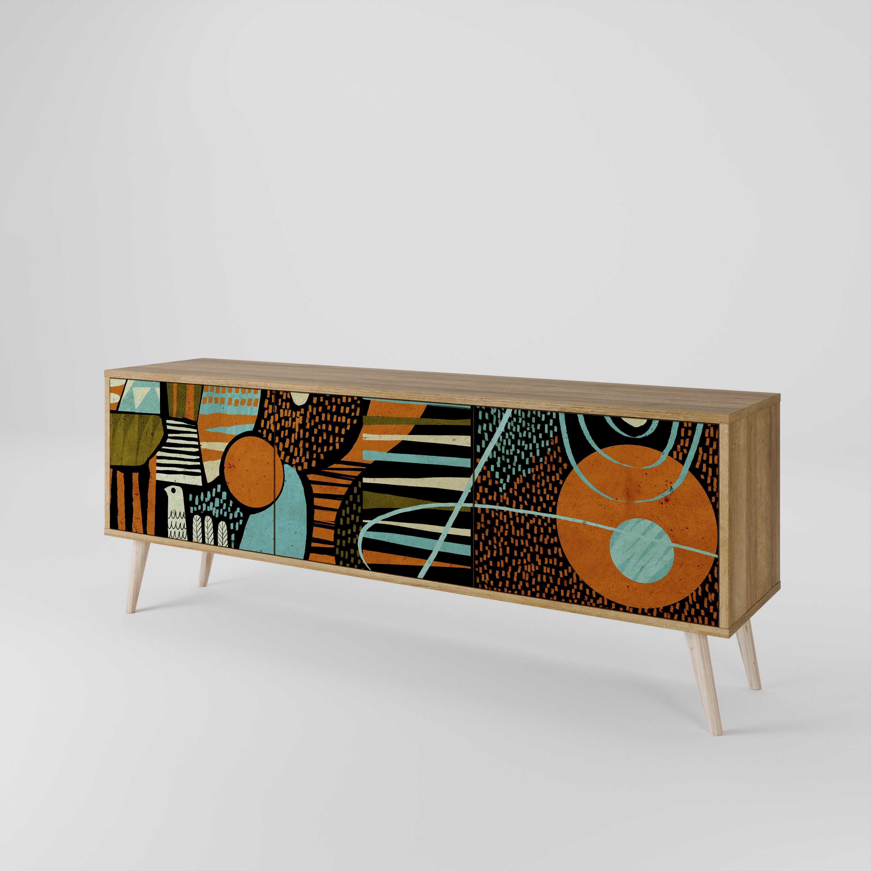GEODE GLIMMER 3-Door TV Cabinet