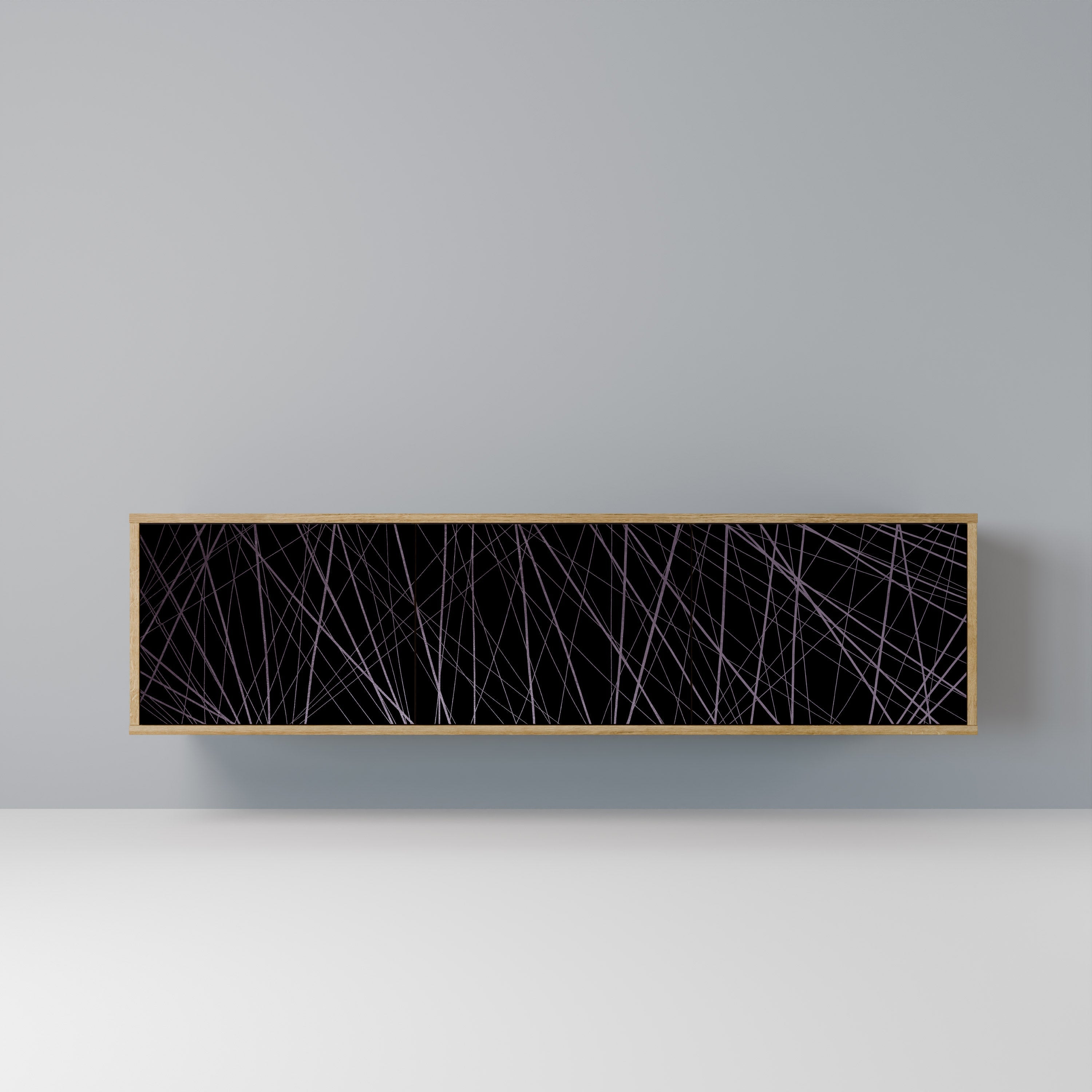 SHIMMER SPIDERGRAM Móvel de TV com 3 Portas em Efeito Carvalho