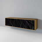 SHIMMER SPIDERGRAM Móvel de TV com 3 Portas em Efeito Carvalho