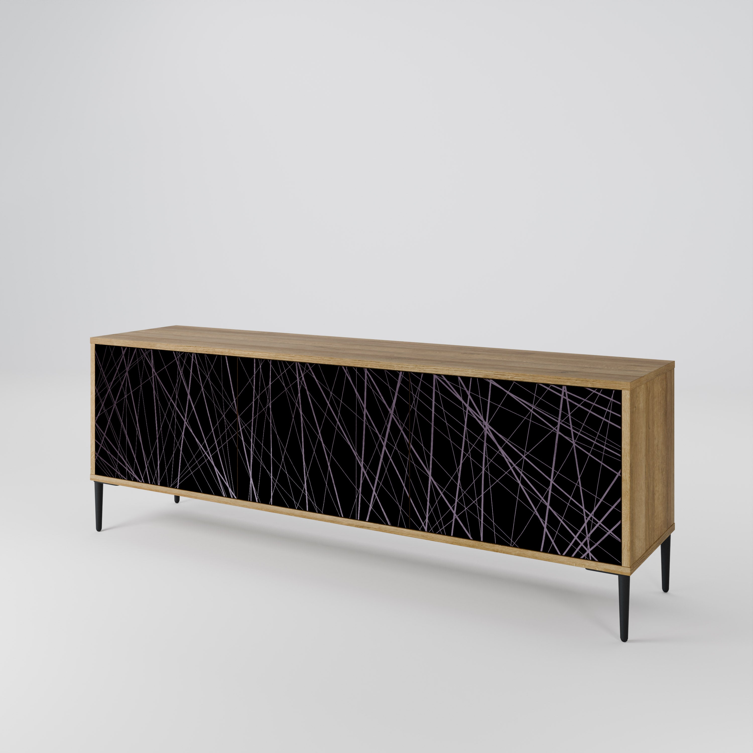 SHIMMER SPIDERGRAM 3-Door TV Cabinet