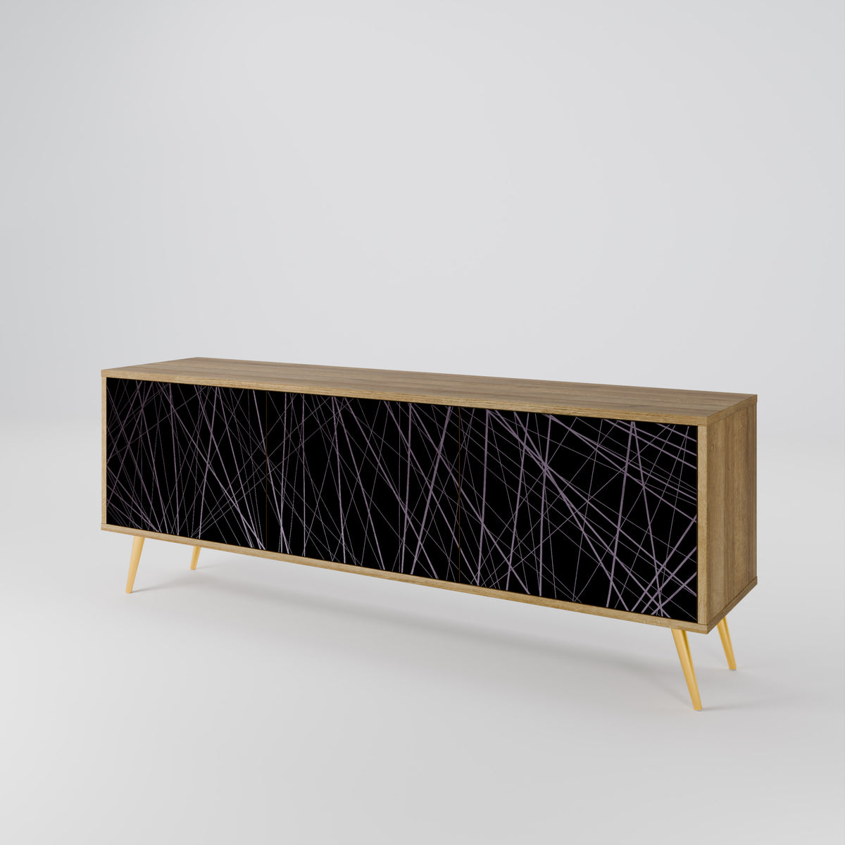 SHIMMER SPIDERGRAM 3-Door TV Cabinet