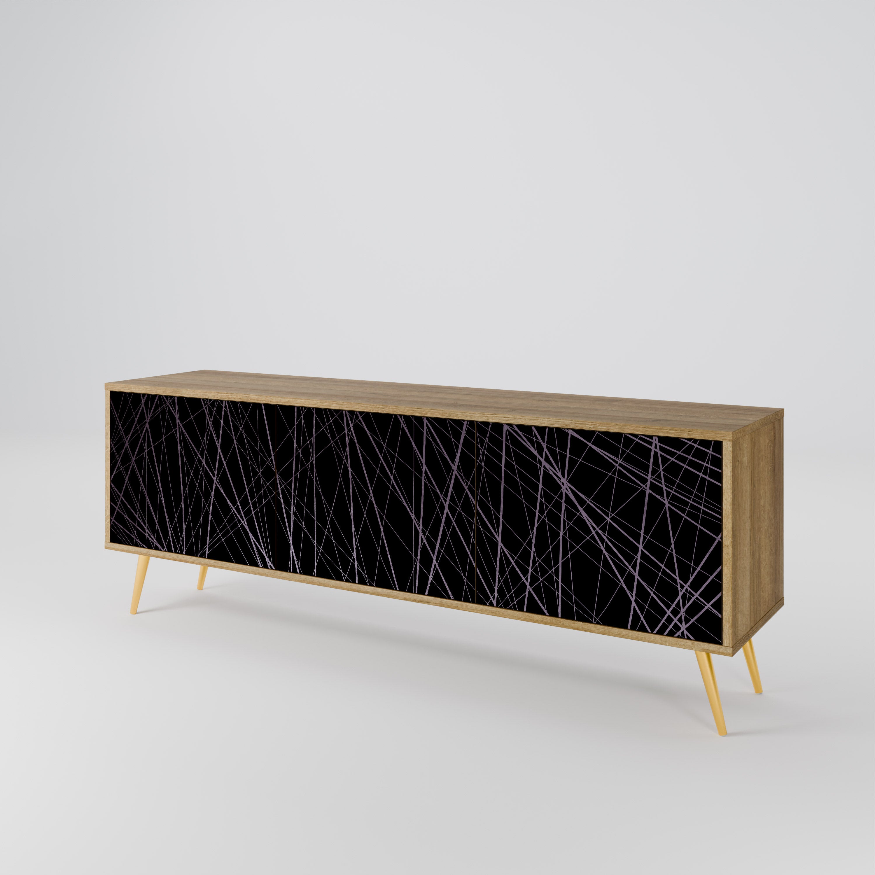 SHIMMER SPIDERGRAM 3-Door TV Cabinet