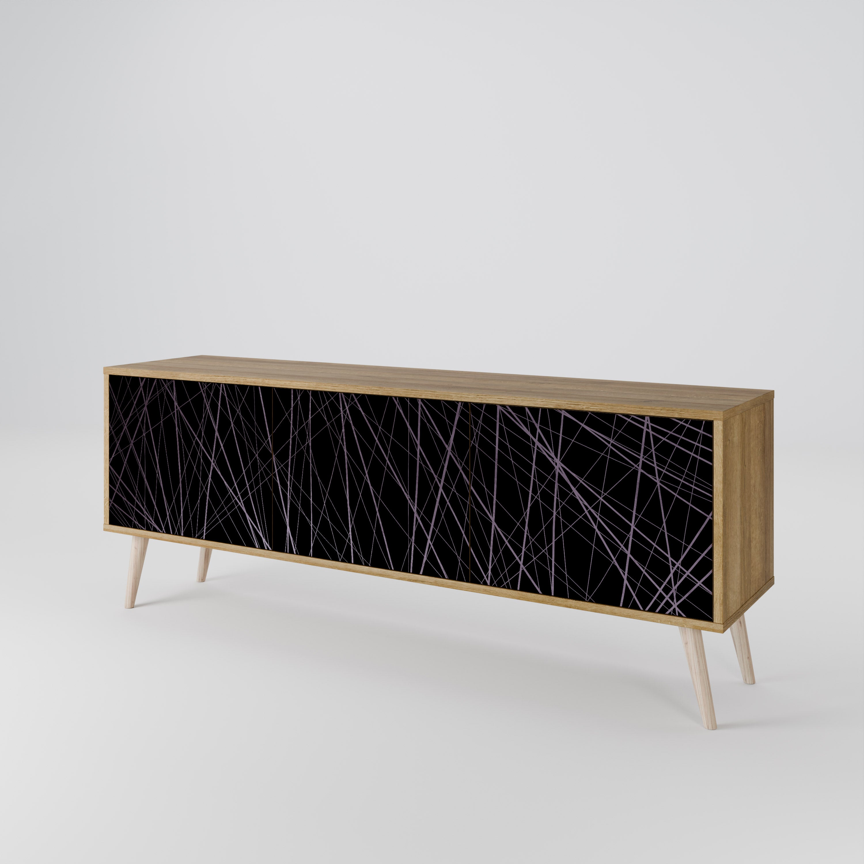 SHIMMER SPIDERGRAM 3-Door TV Cabinet