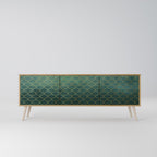 TESSELATED GREENERY Móvel de TV com 3 Portas em Efeito Carvalho