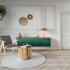 TESSELATED GREENERY Móvel de TV com 3 Portas em Efeito Carvalho