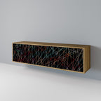 LUMINOUS SNARE Móvel de TV com 3 Portas em Efeito Carvalho