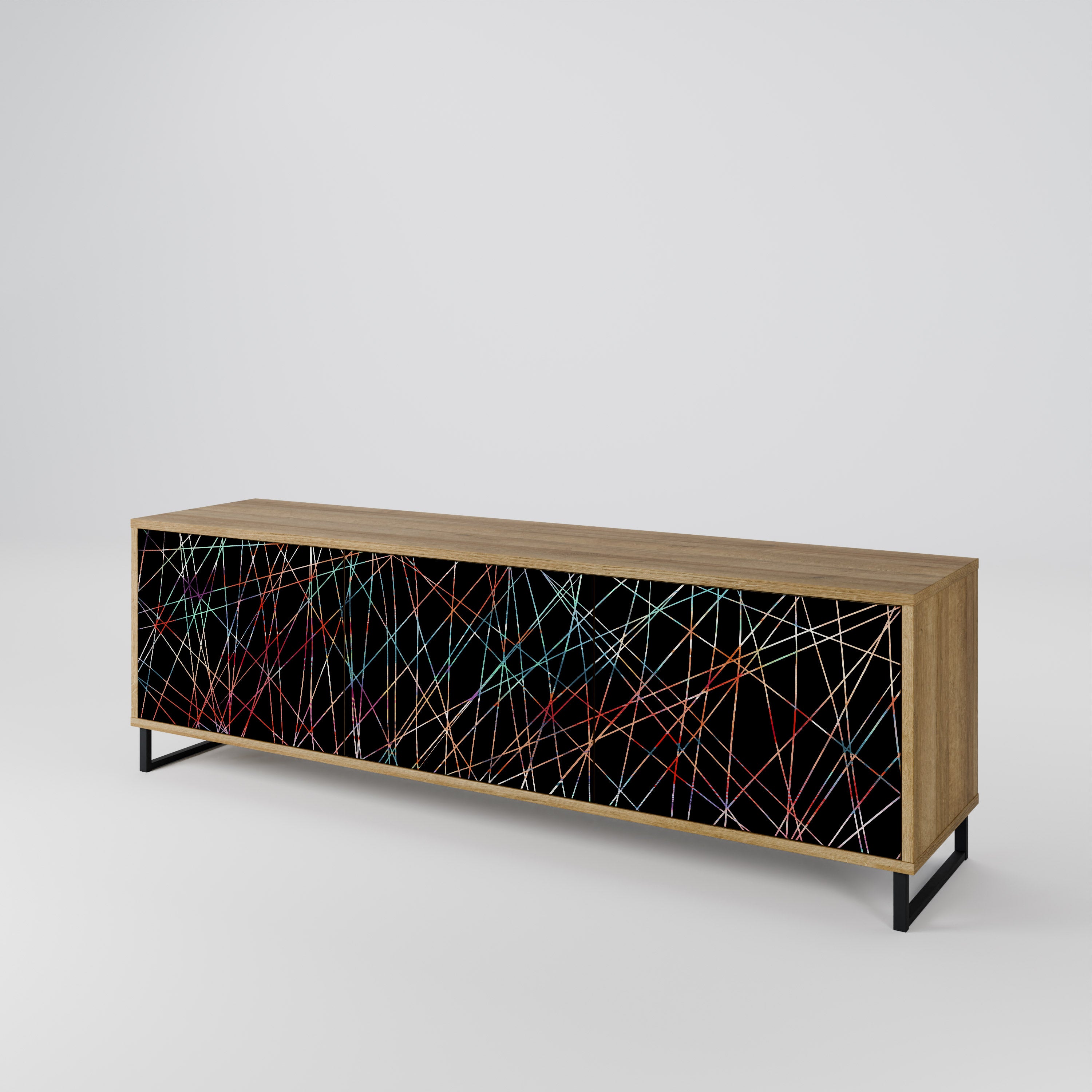 LUMINOUS SNARE 3-Door TV Cabinet