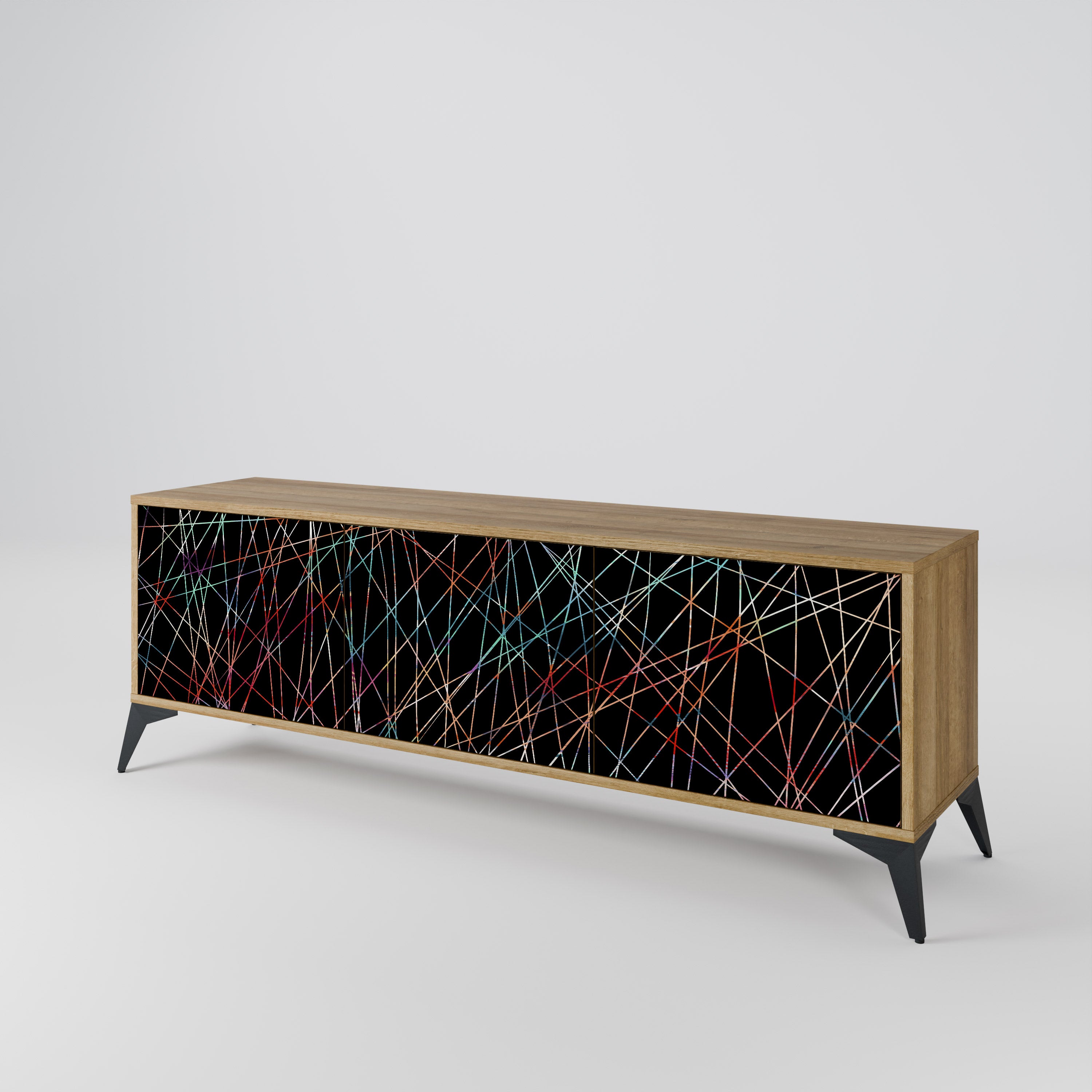 LUMINOUS SNARE 3-Door TV Cabinet