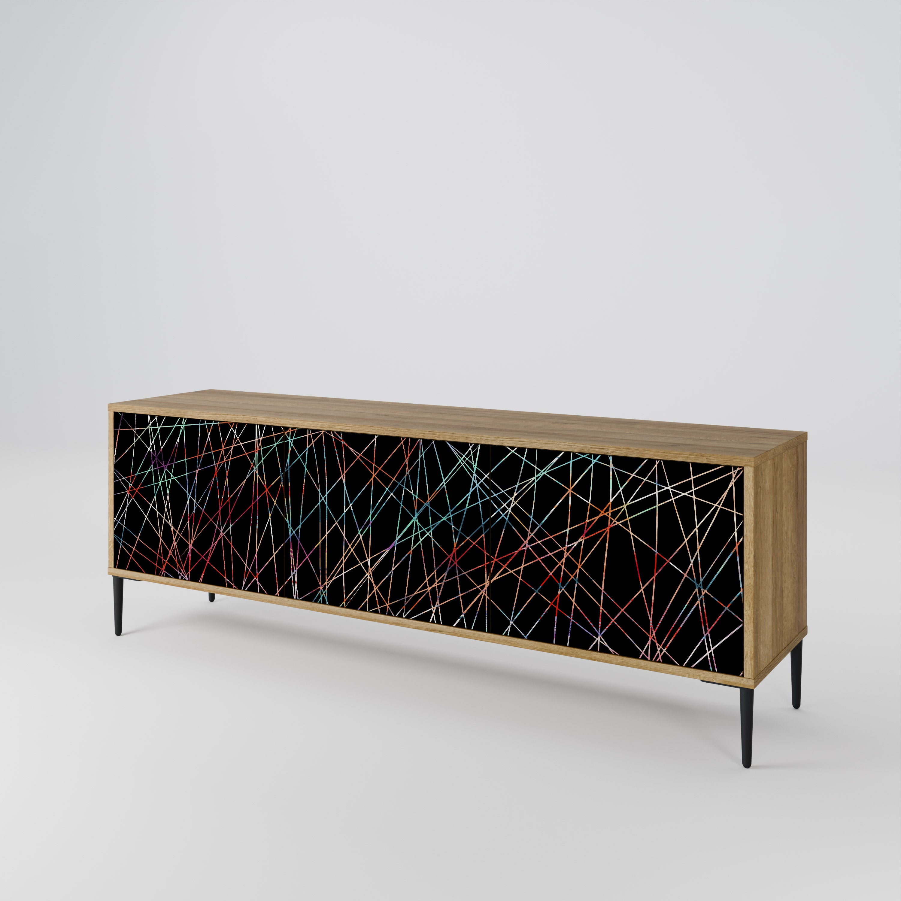 LUMINOUS SNARE 3-Door TV Cabinet