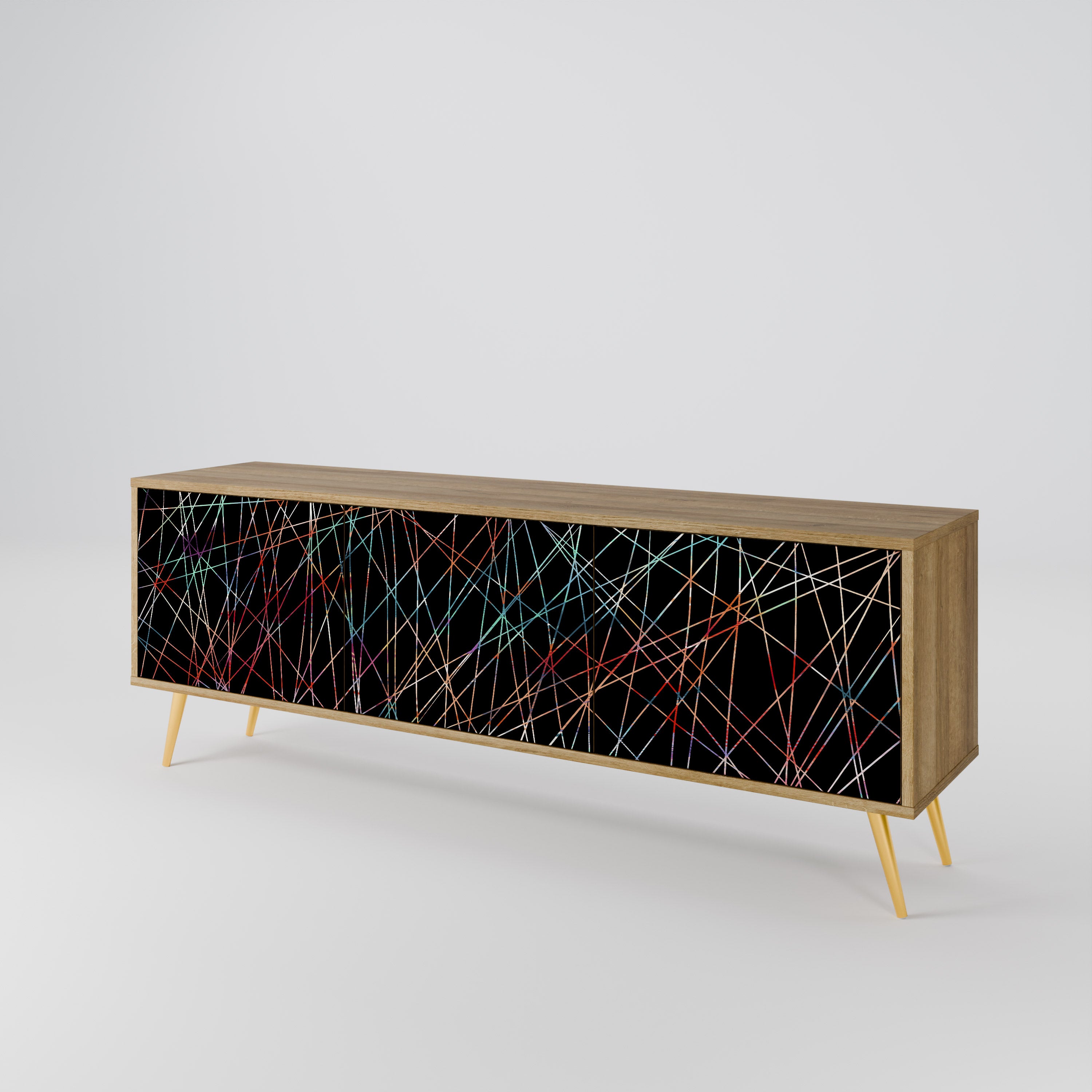 LUMINOUS SNARE 3-Door TV Cabinet