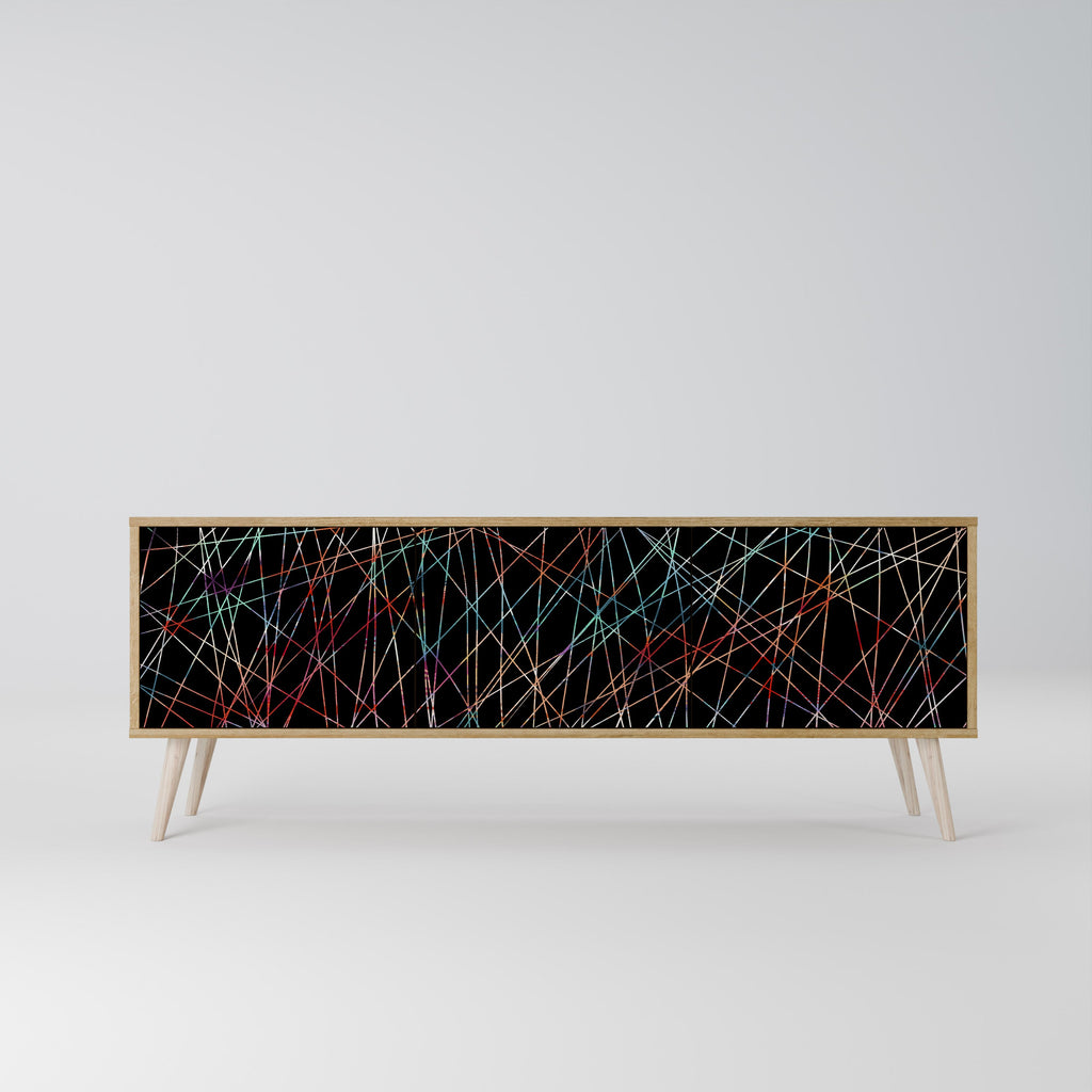 LUMINOUS SNARE Móvel de TV com 3 Portas em Efeito Carvalho