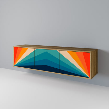 PRISM CONCUSSION Móvel de TV de 3 Portas