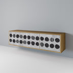 GHOSTLY GRADIENTS Móvel de TV com 3 Portas em Efeito Carvalho