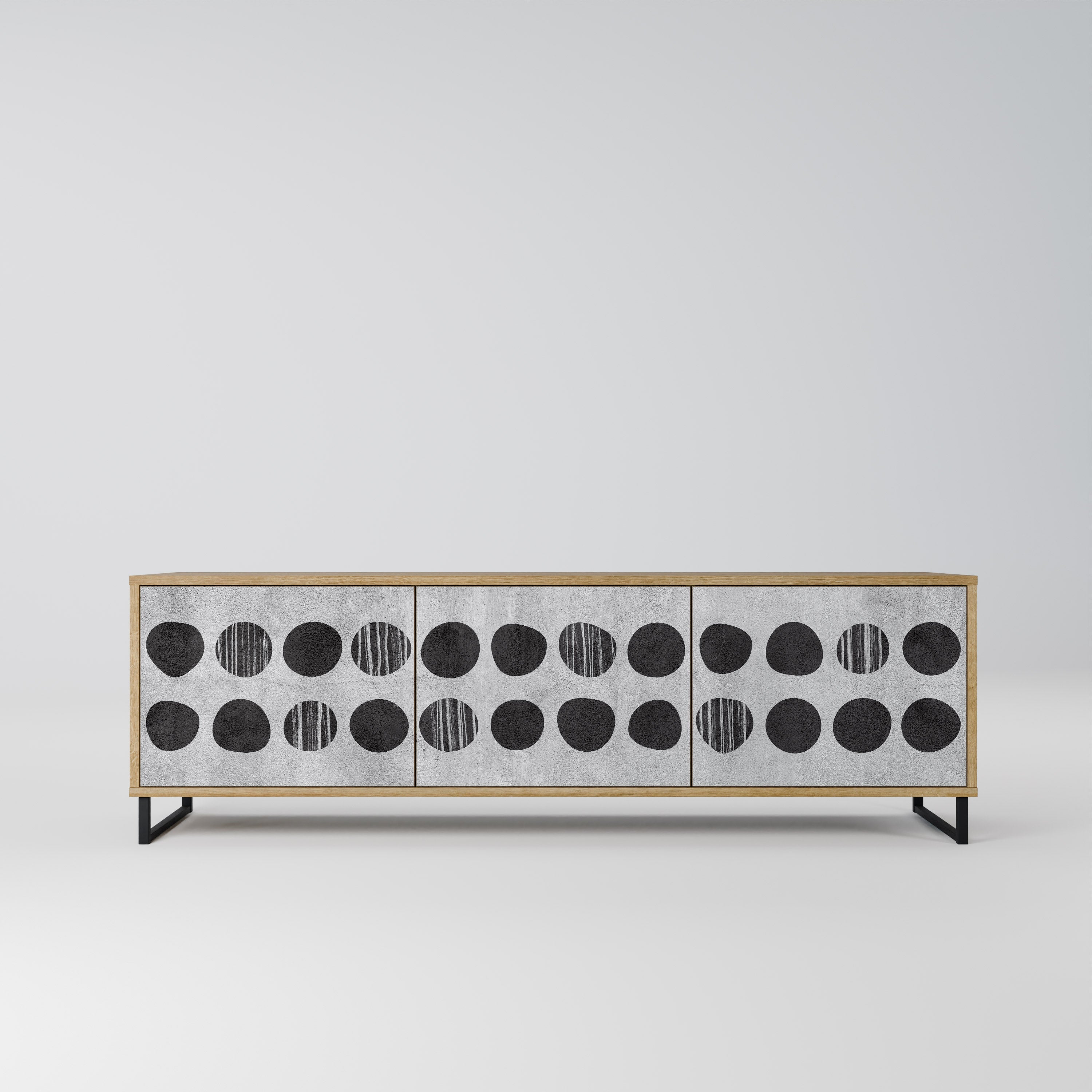 GHOSTLY GRADIENTS Móvel de TV com 3 Portas em Efeito Carvalho