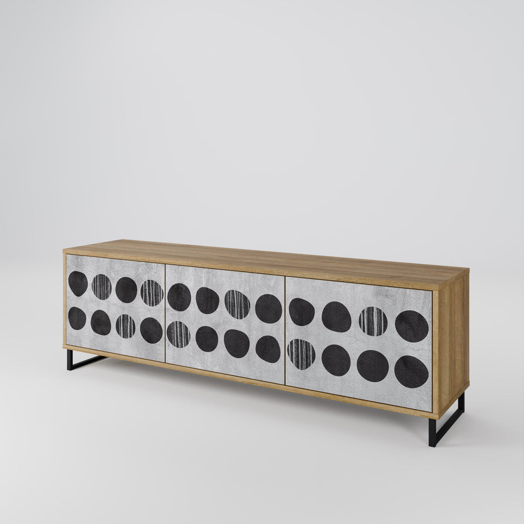 GHOSTLY GRADIENTS Móvel de TV com 3 Portas em Efeito Carvalho