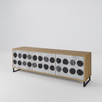 GHOSTLY GRADIENTS Móvel de TV com 3 Portas em Efeito Carvalho