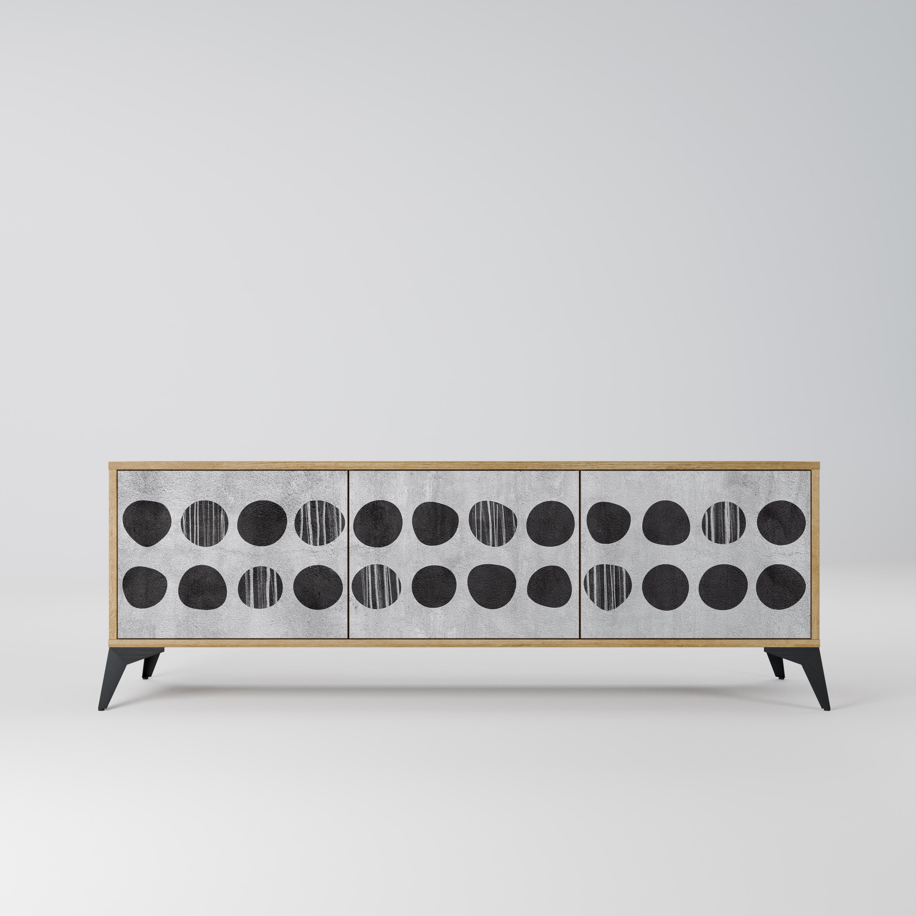 GHOSTLY GRADIENTS Móvel de TV com 3 Portas em Efeito Carvalho