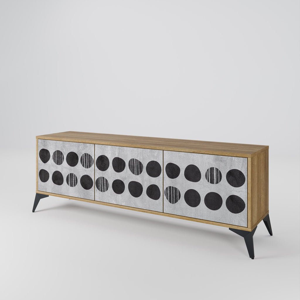 GHOSTLY GRADIENTS Móvel de TV com 3 Portas em Efeito Carvalho