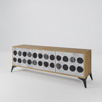 GHOSTLY GRADIENTS Móvel de TV com 3 Portas em Efeito Carvalho