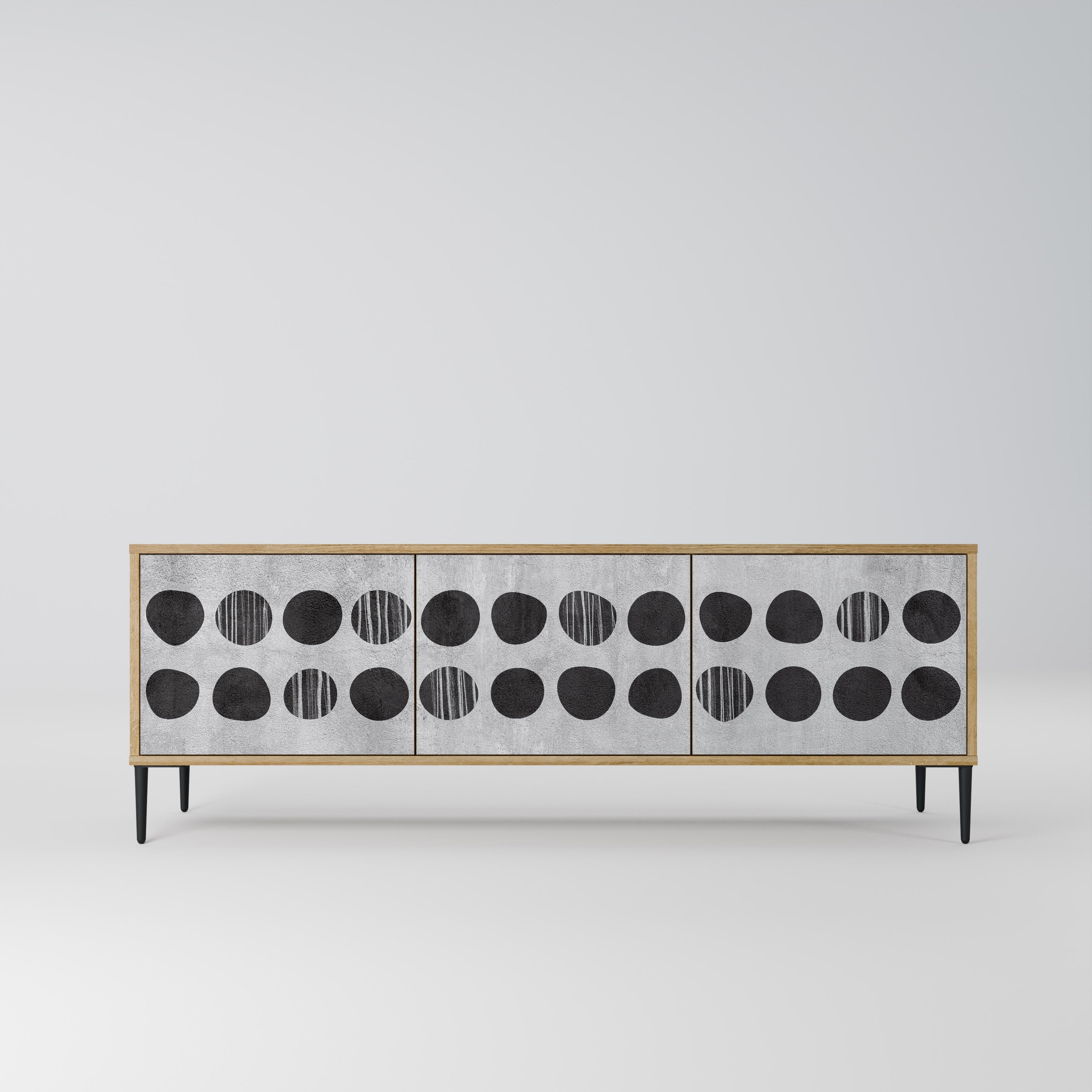 GHOSTLY GRADIENTS Móvel de TV com 3 Portas em Efeito Carvalho