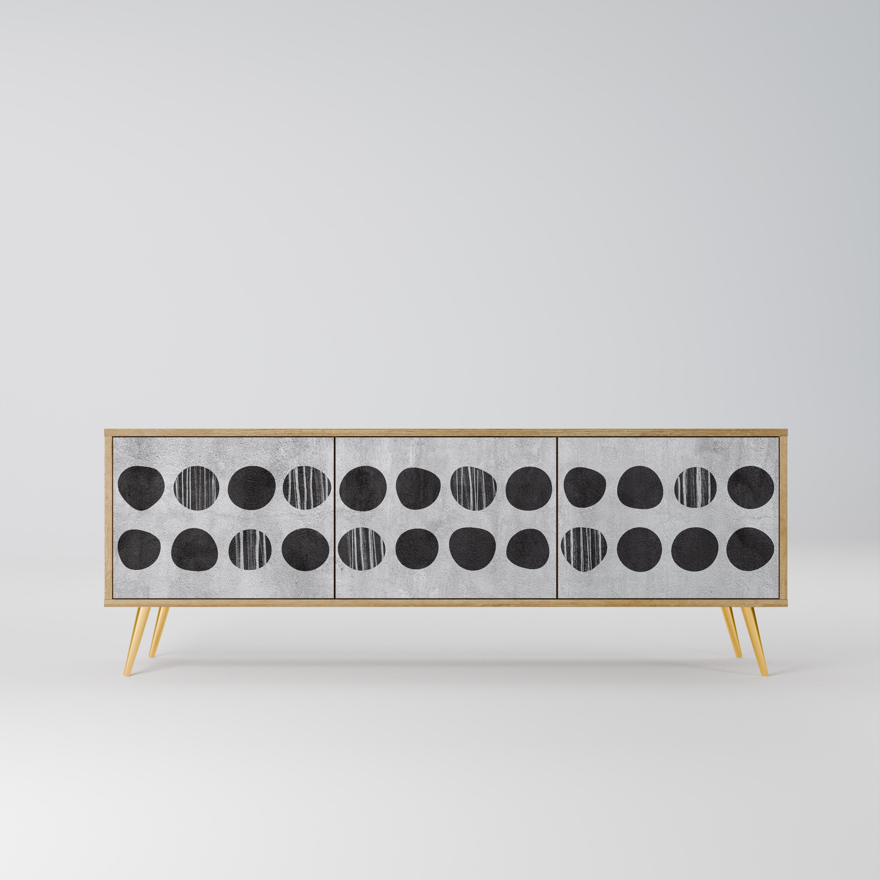 GHOSTLY GRADIENTS Móvel de TV com 3 Portas em Efeito Carvalho