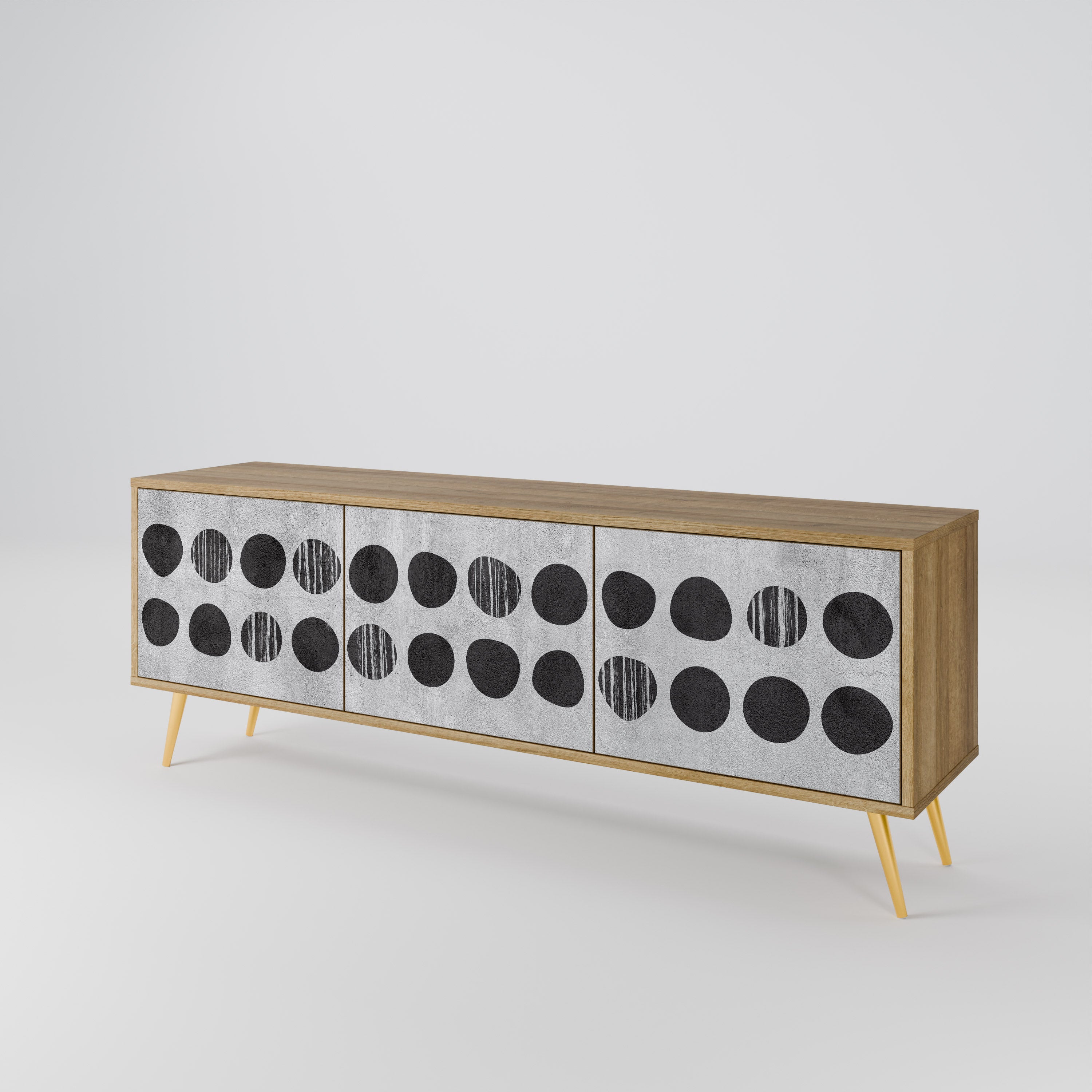 GHOSTLY GRADIENTS 3-Door TV Cabinet