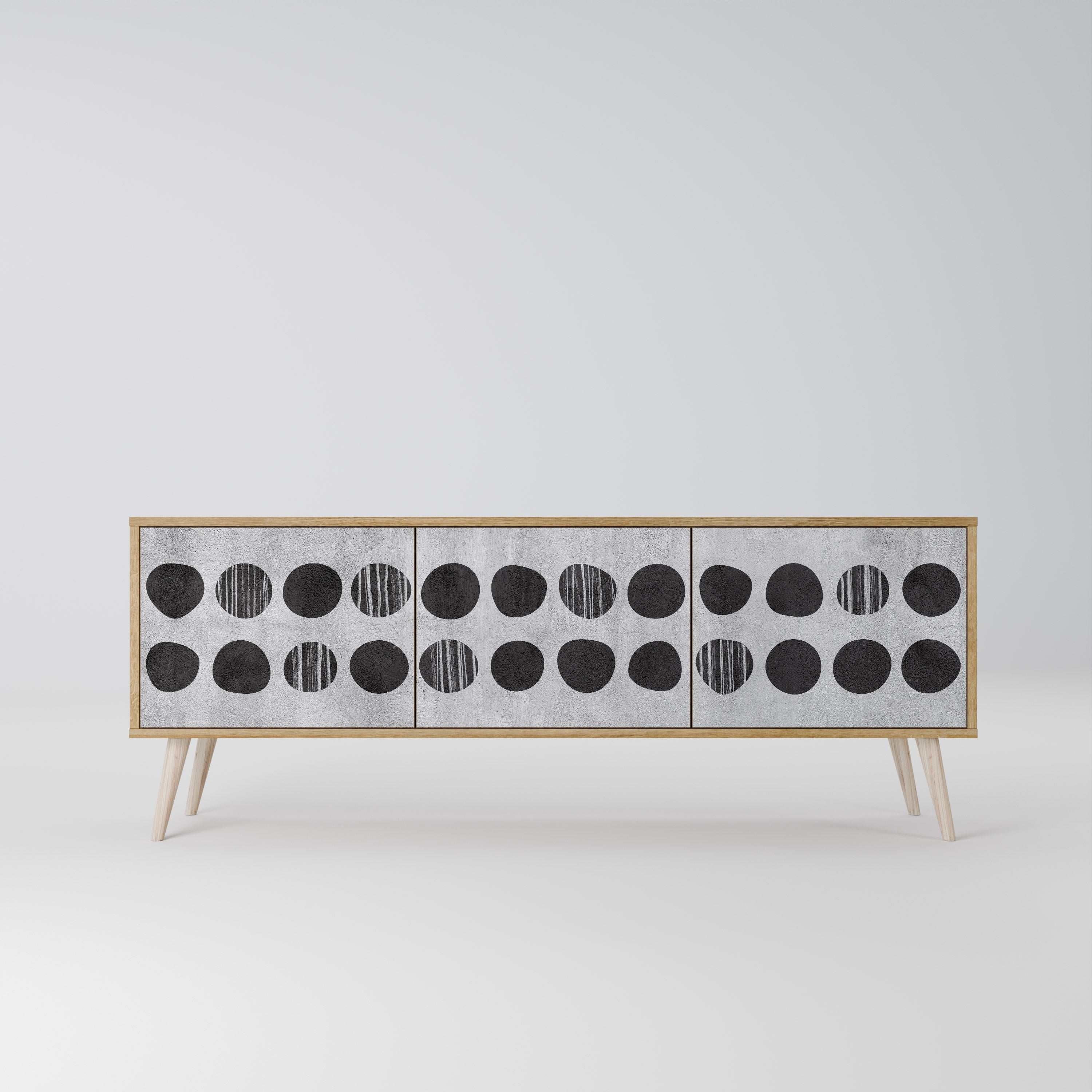 GHOSTLY GRADIENTS Móvel de TV com 3 Portas em Efeito Carvalho