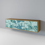 ASIAN SWAY Móvel de TV com 3 Portas em Efeito Carvalho