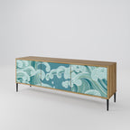 ASIAN SWAY Móvel de TV com 3 Portas em Efeito Carvalho