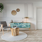 ASIAN SWAY Móvel de TV com 3 Portas em Efeito Carvalho