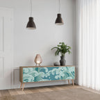 ASIAN SWAY Móvel de TV com 3 Portas em Efeito Carvalho