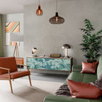 ASIAN SWAY Móvel de TV com 3 Portas em Efeito Carvalho