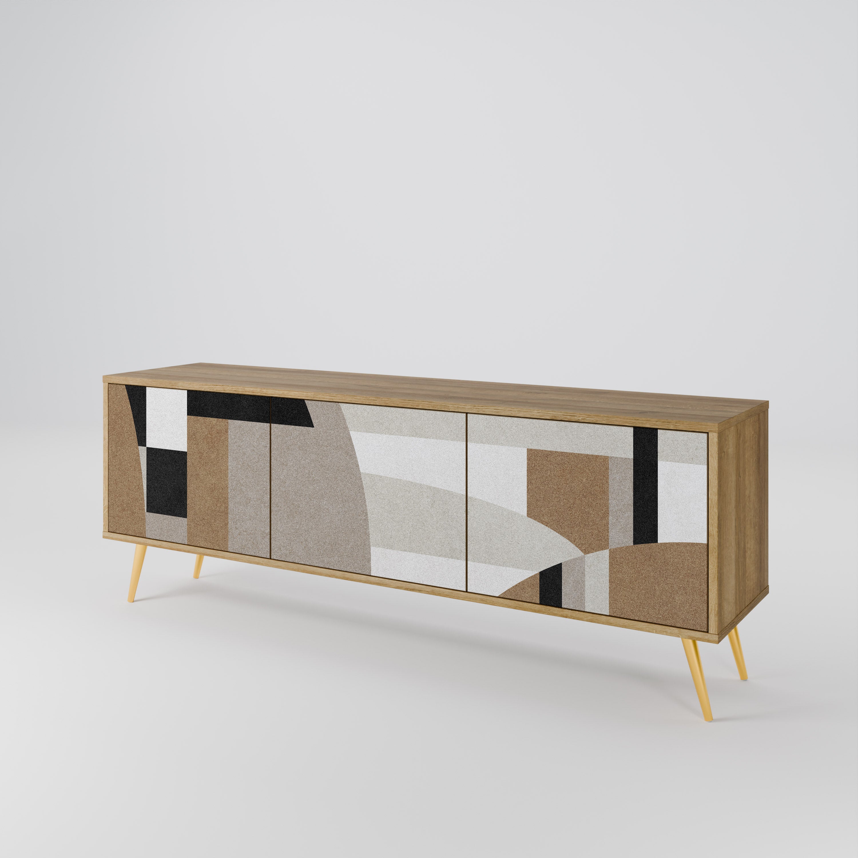DELICATE MEMENTO 3-Door TV Cabinet