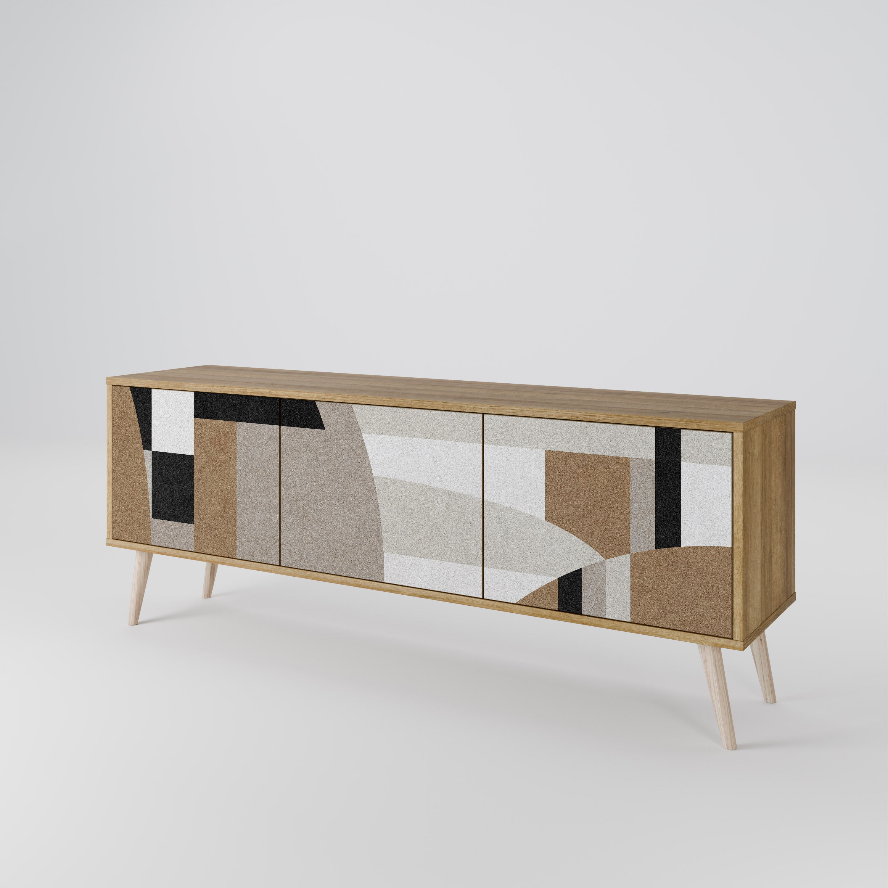 DELICATE MEMENTO 3-Door TV Cabinet