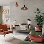 DELICATE MEMENTO Móvel de TV com 3 Portas em Efeito Carvalho