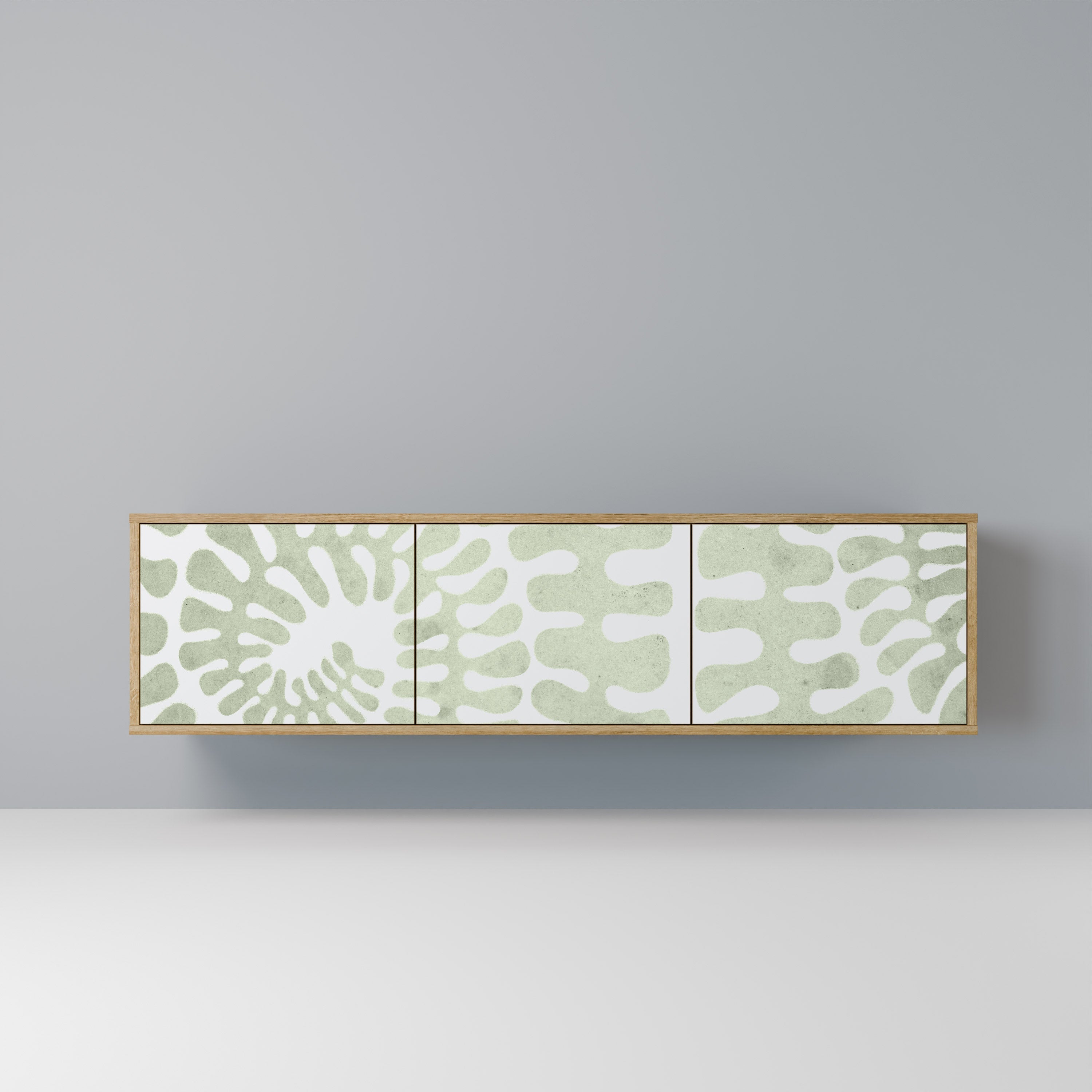 HELIX DANCE Móvel de TV com 3 Portas em Efeito Carvalho