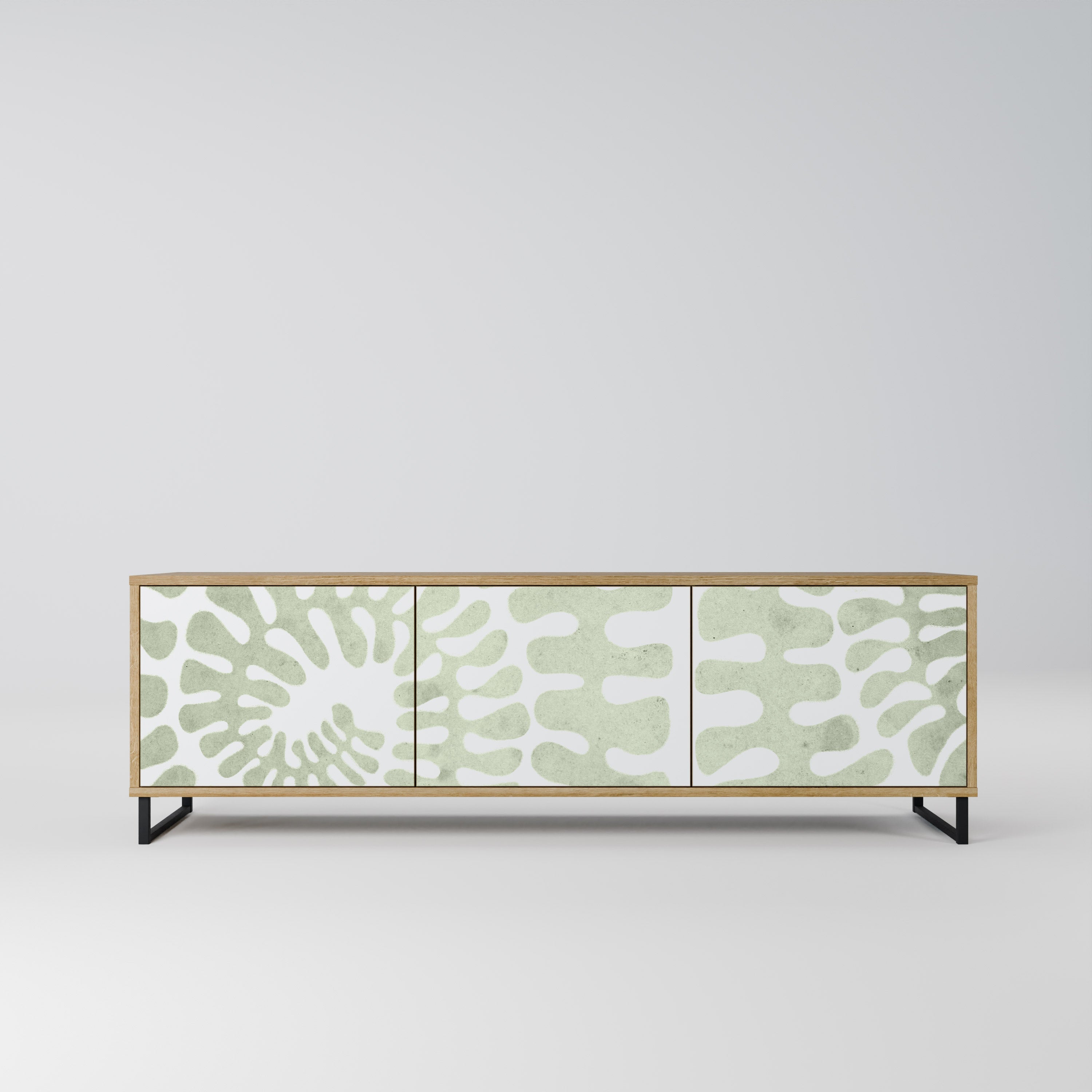 HELIX DANCE Móvel de TV com 3 Portas em Efeito Carvalho