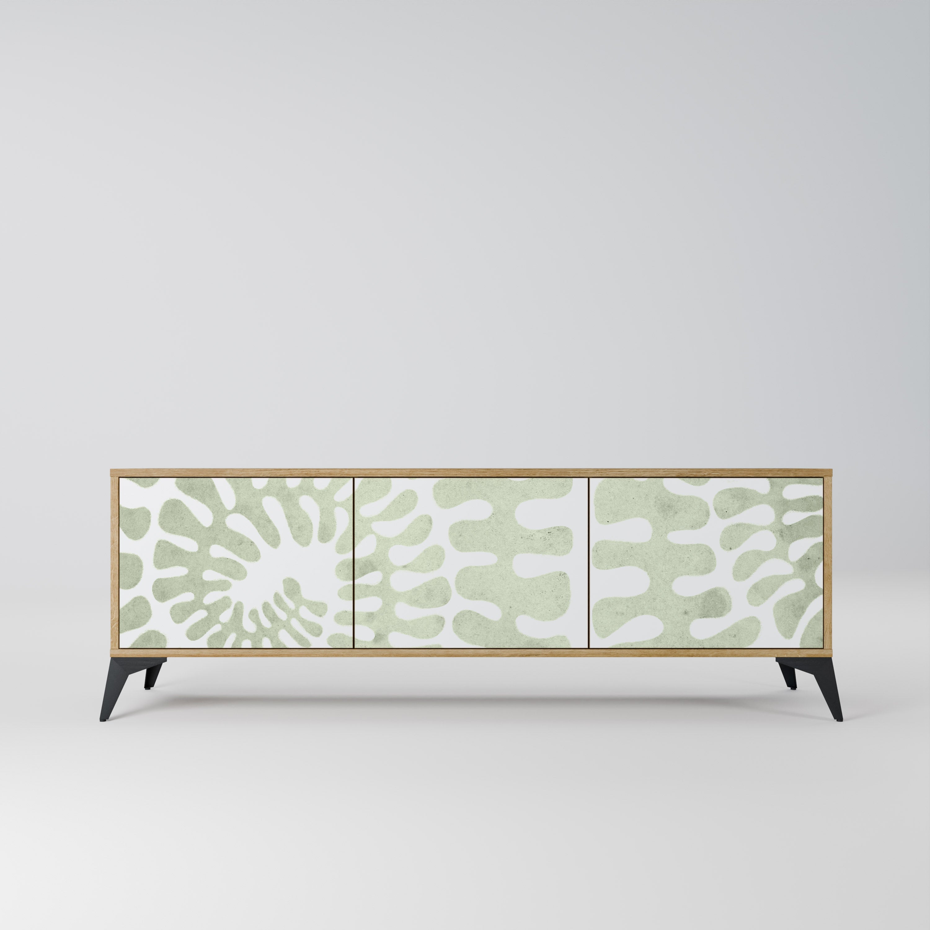 HELIX DANCE Móvel de TV com 3 Portas em Efeito Carvalho