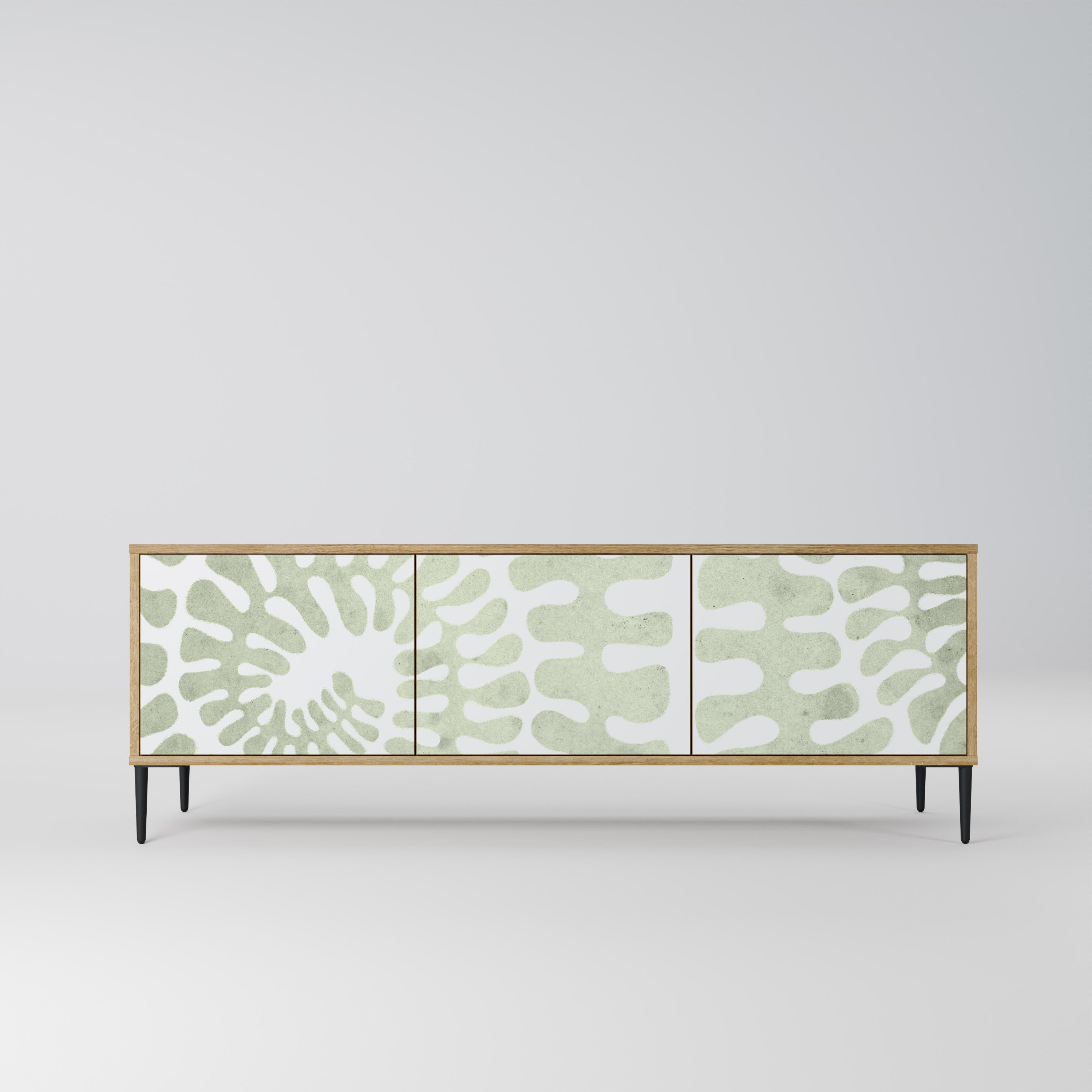 HELIX DANCE Móvel de TV com 3 Portas em Efeito Carvalho