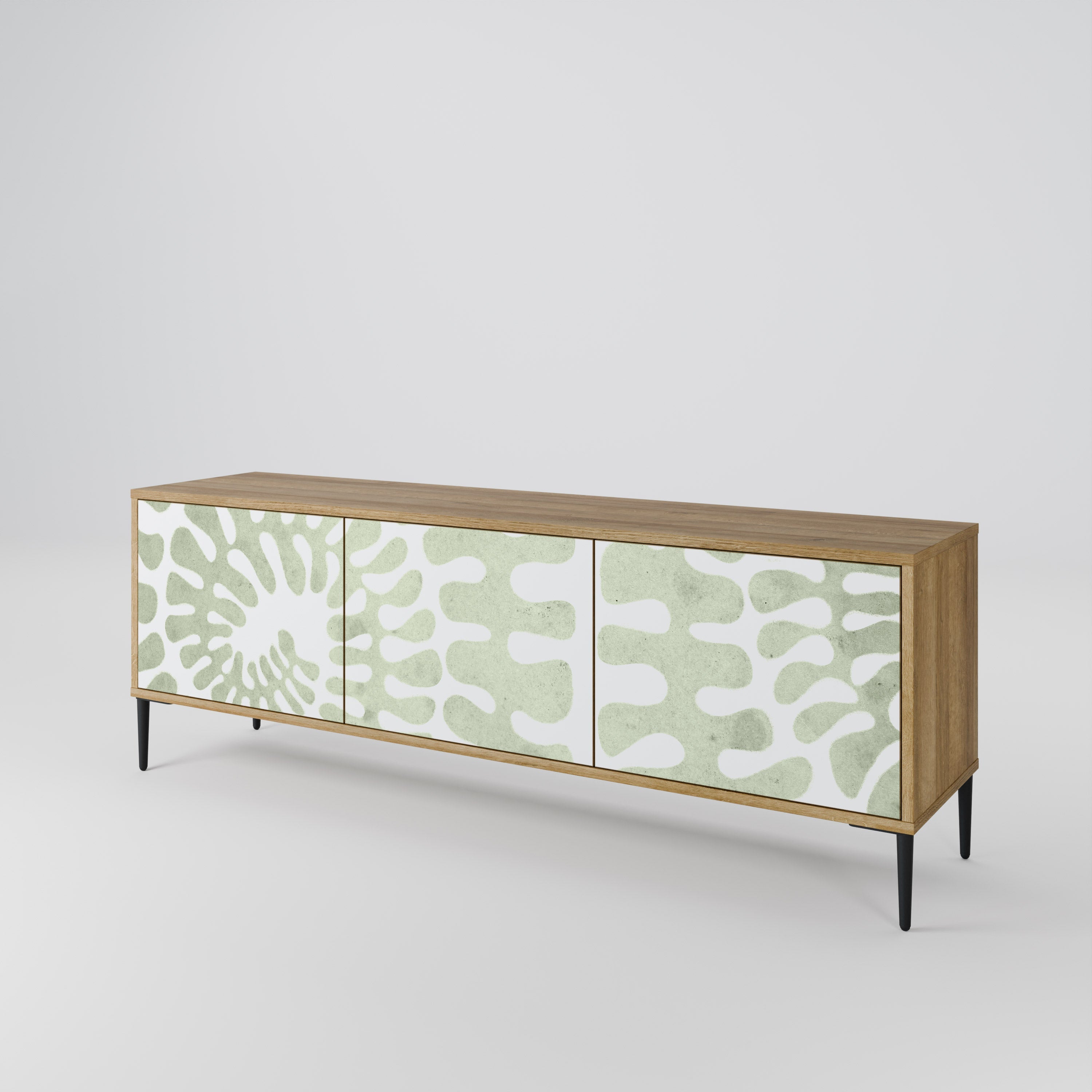 HELIX DANCE Móvel de TV com 3 Portas em Efeito Carvalho