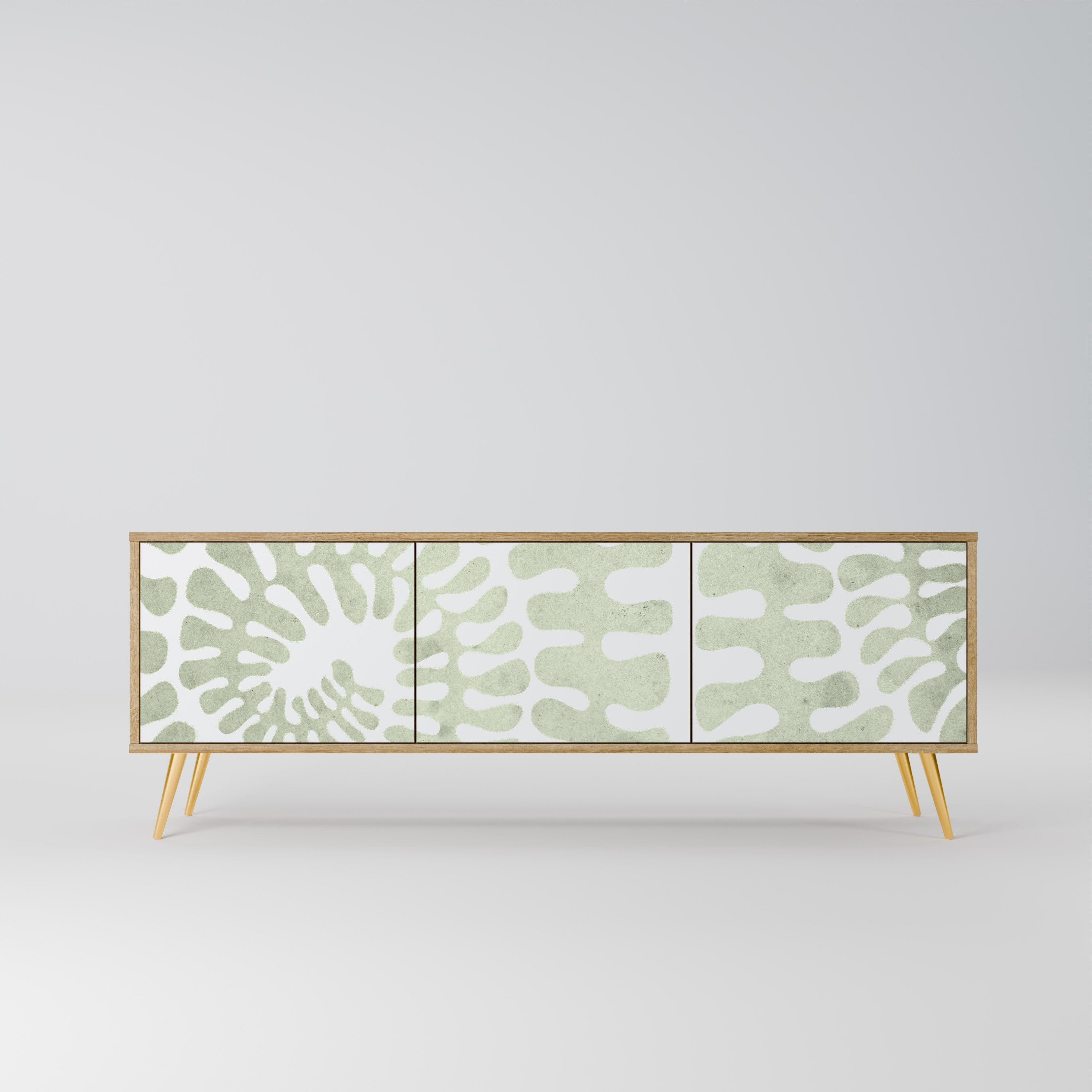 HELIX DANCE Móvel de TV com 3 Portas em Efeito Carvalho