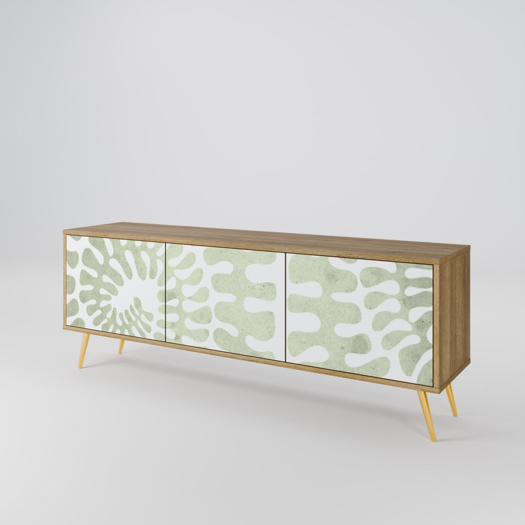 HELIX DANCE Móvel de TV com 3 Portas em Efeito Carvalho