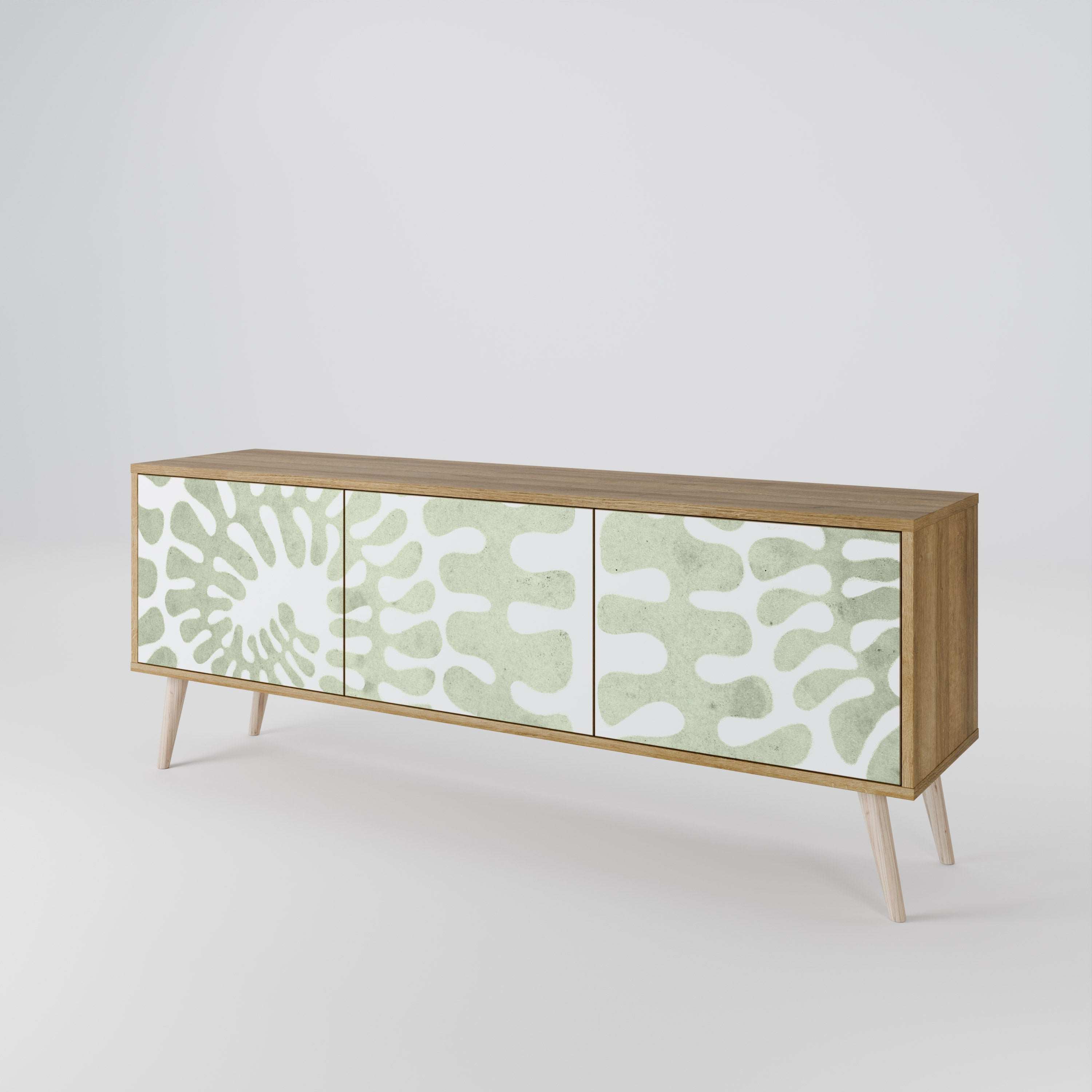 HELIX DANCE Móvel de TV com 3 Portas em Efeito Carvalho