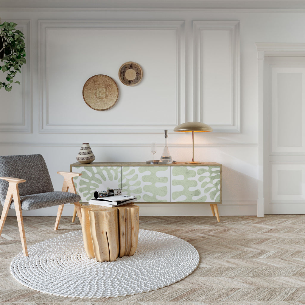 HELIX DANCE Móvel de TV com 3 Portas em Efeito Carvalho